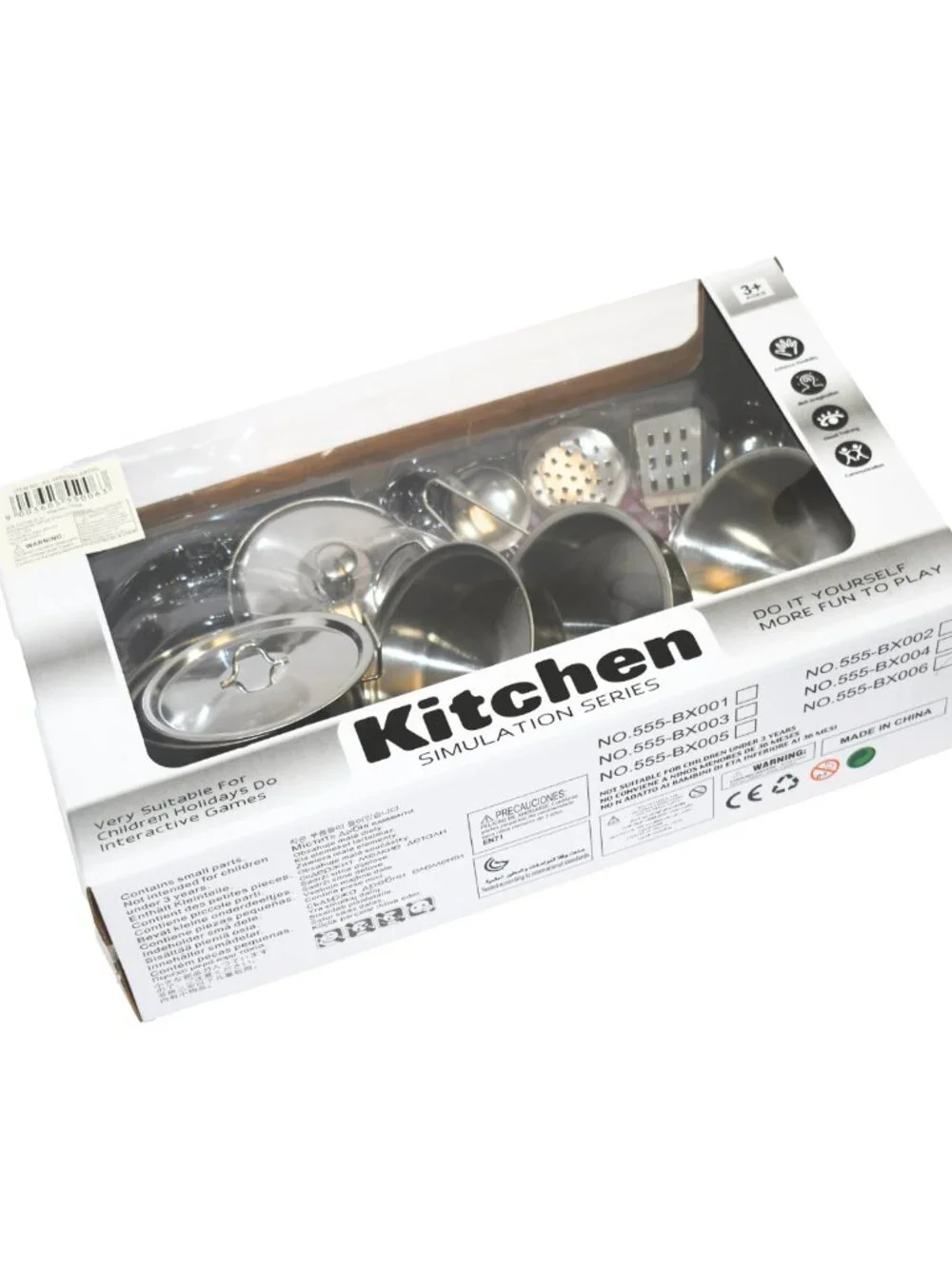 NWT Kids Stainless Steel Kitchen Accessory Set – 11pc Cooking Toy Kit - Picture 12 of 13